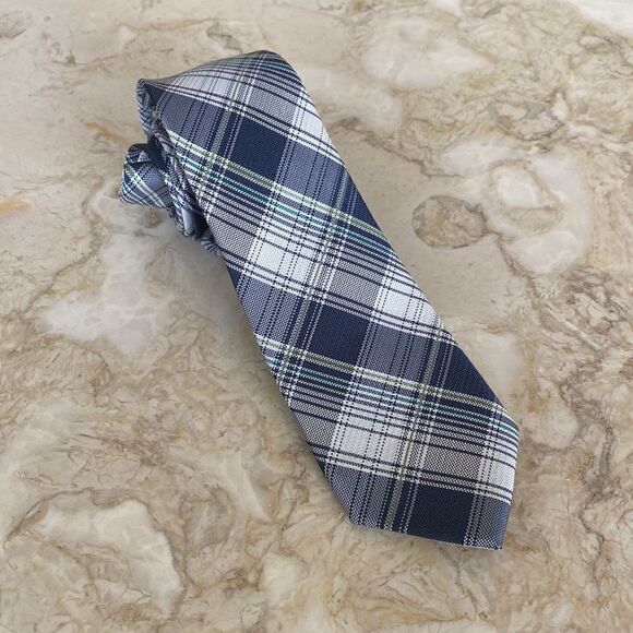 Original Penguin 100% Silk Plaid Tie - Picture 2 of 7